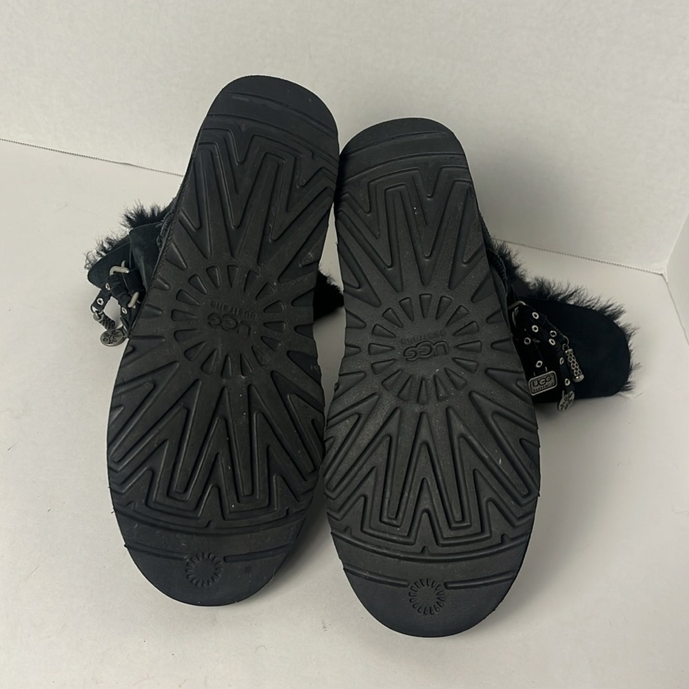 Ugg Black Azalea Charm Boots Women's Size 9 - Picture 7 of 8